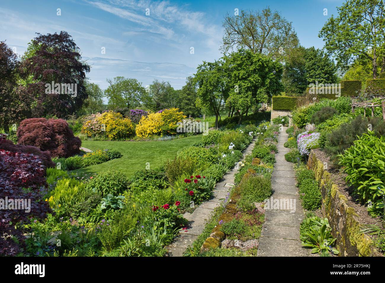 Jardins du manoir du Mont Grace Banque D'Images