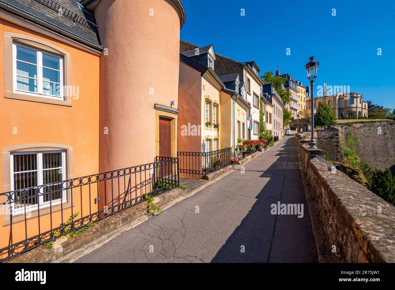 Chemin de la Corniche dans la vieille ville, Luxembourg, Benelux, pays du Benelux, Luxembourg Banque D'Images