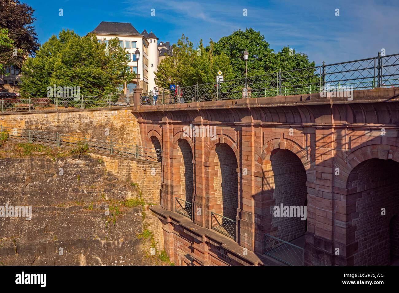 Castle Bridge, Luxembourg City, Benelux, pays du Benelux, Luxembourg Banque D'Images