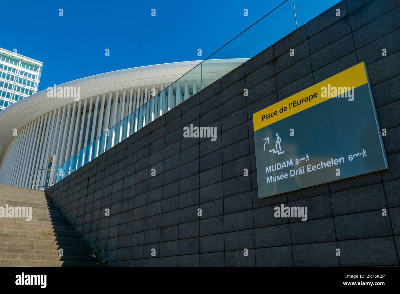 Nouvelle salle philharmonique sur la place de l'Europe, Kirchberg, Luxembourg, Benelux, pays du Benelux, Luxembourg Banque D'Images