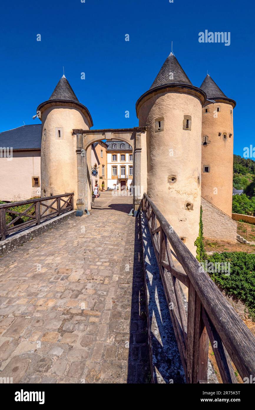 Château de Bourglinger, Junglinger, Grand-Duché de Luxembourg Canton de Grevenmacher, Benelux, pays du Benelux, Luxembourg Banque D'Images