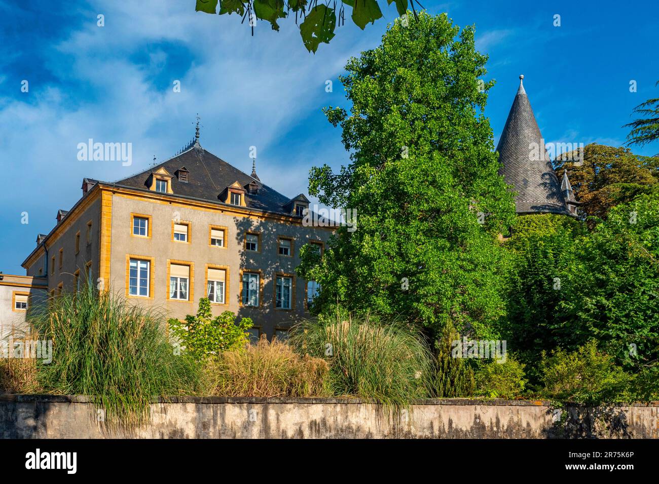 Château de Schengen, Benelux, pays du Benelux, vallée de la Moselle, Moselle, Canton de Remich, Luxembourg Banque D'Images