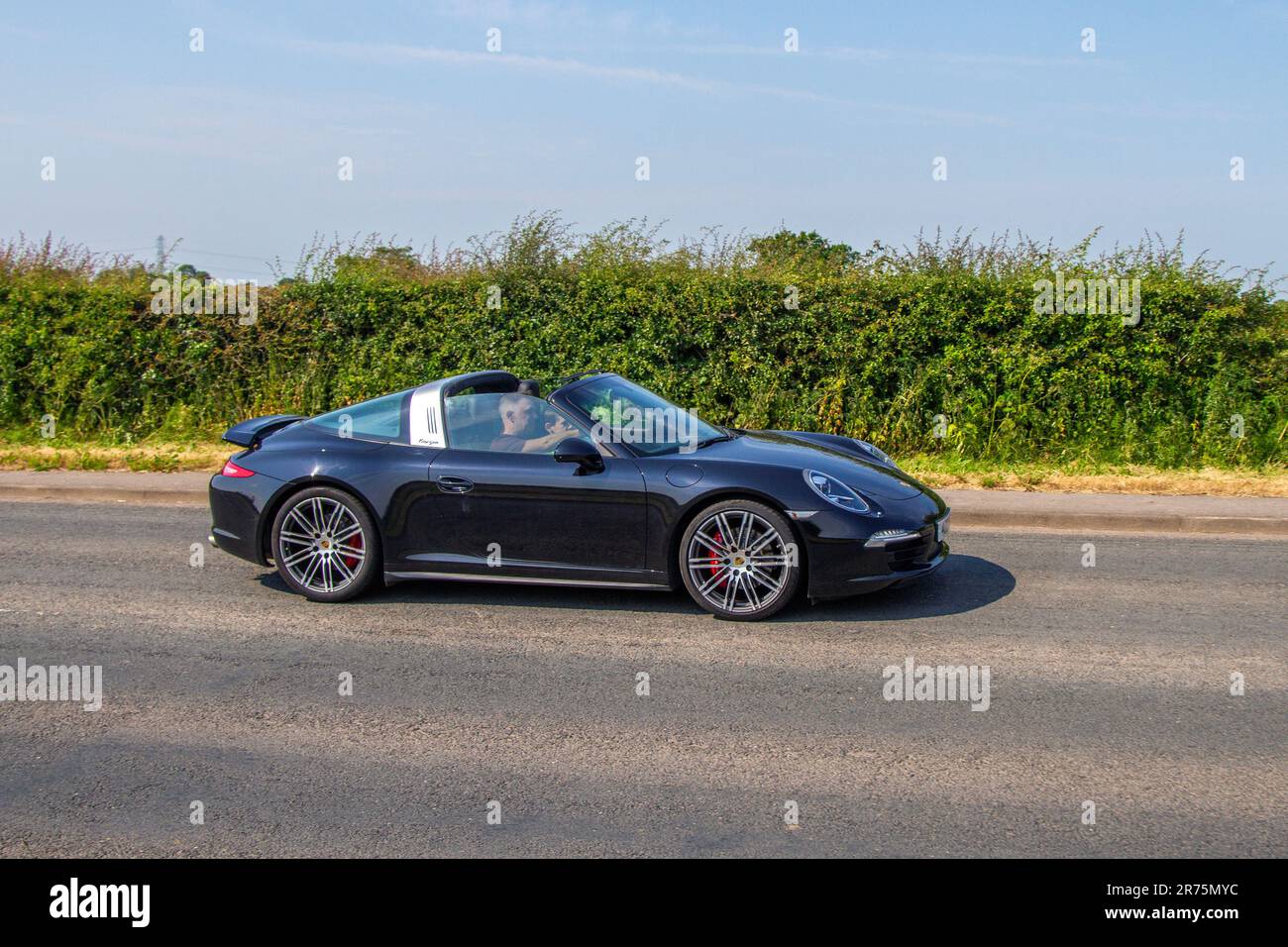 2015 Porsche 911 Targa 4S S-A PDK Auto Black car Targa Pétrol 3800 cc ; au salon automobile Classic & Performance à Hoghton Tower ; Supercar Showtime juin 2023 Banque D'Images