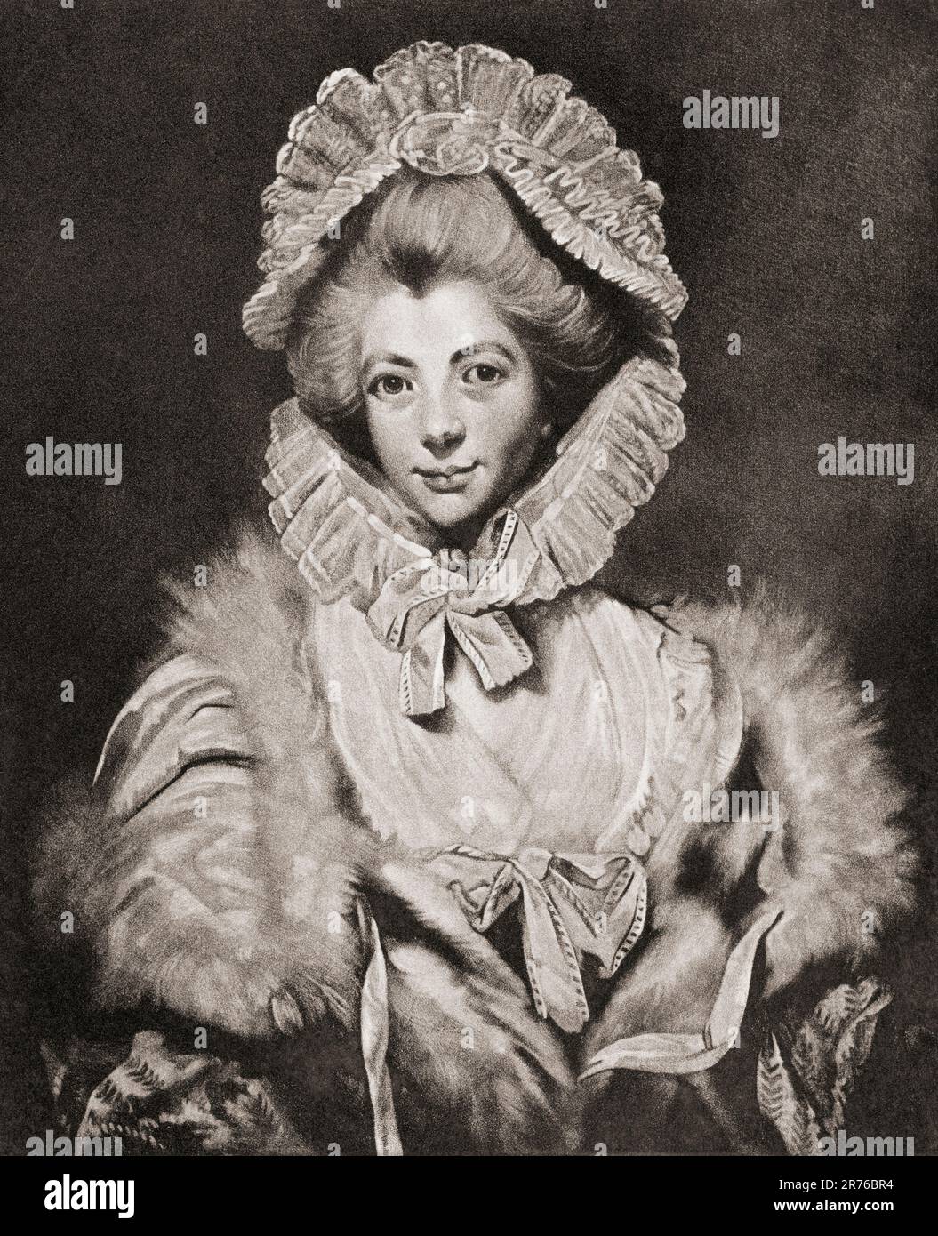 Lavinia Spencer, comtesse Spencer, née Bingham, 1762 – 1831. Illustrateur britannique, épouse de George Spencer, 2nd Earl Spencer. De Mezzotints, publié en 1904. Banque D'Images