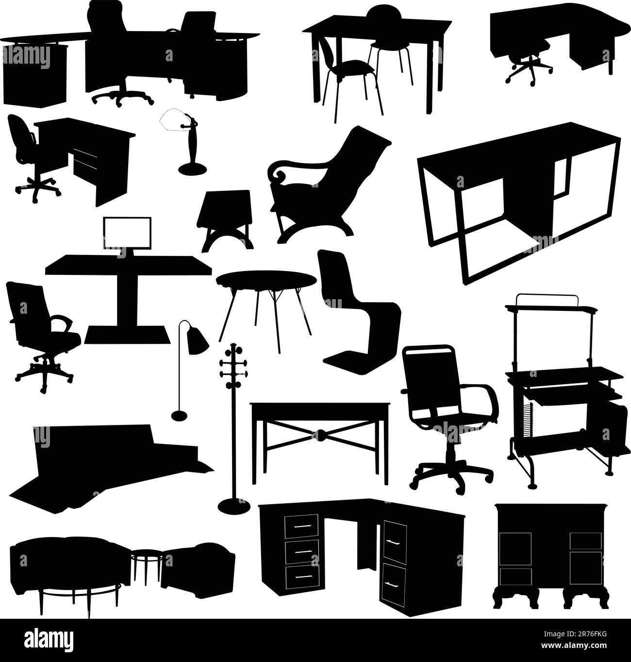 collection office elements - vector Illustration de Vecteur