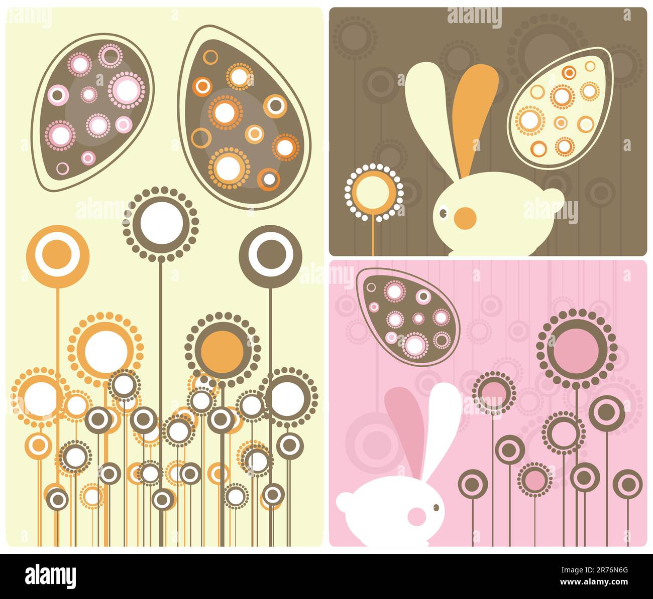 Pâques moderne Twist décor élément Vector Illustration . SPE 10. Illustration de Vecteur