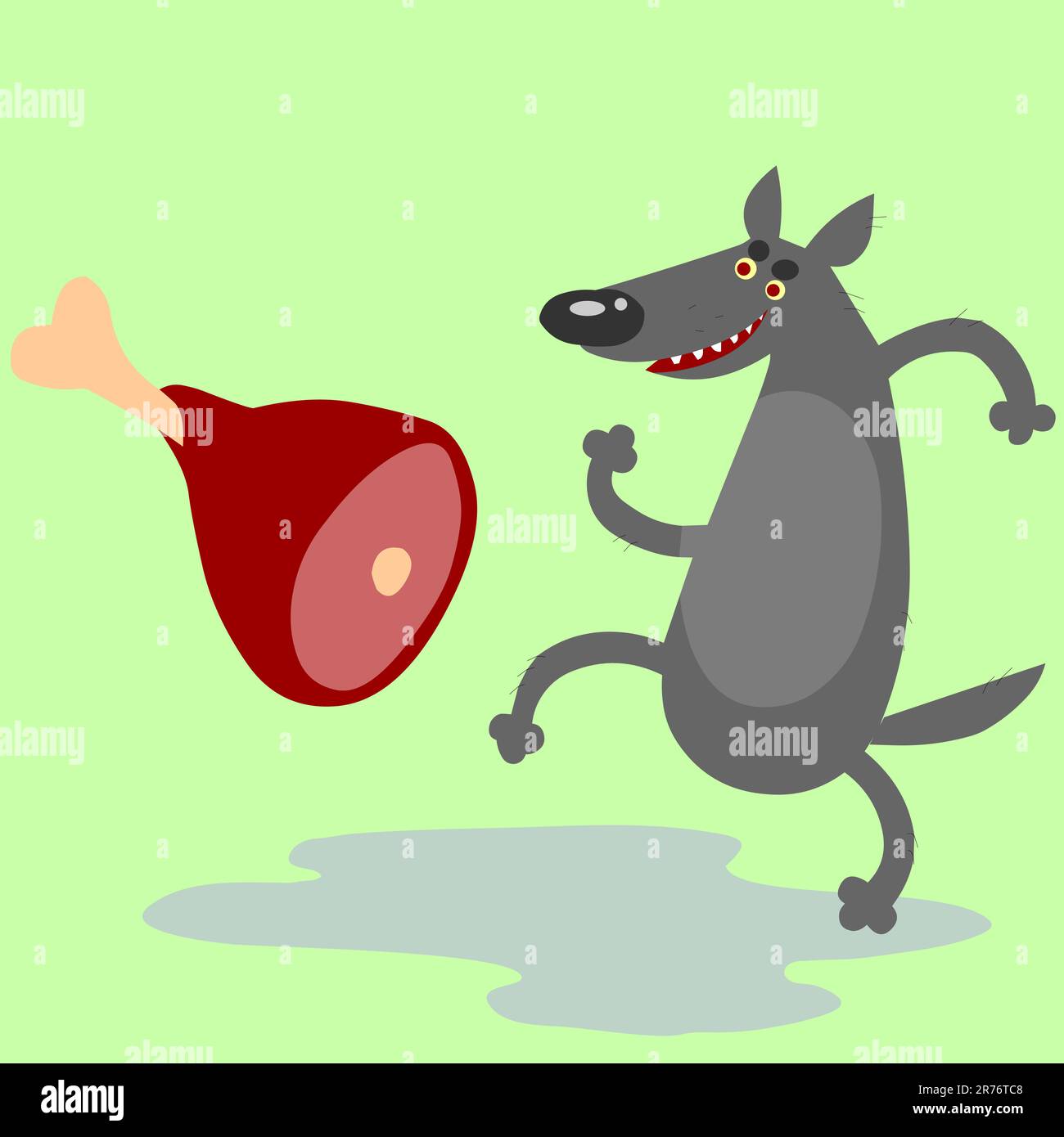 loup-des-prairies-banque-d-images-vectorielles-alamy