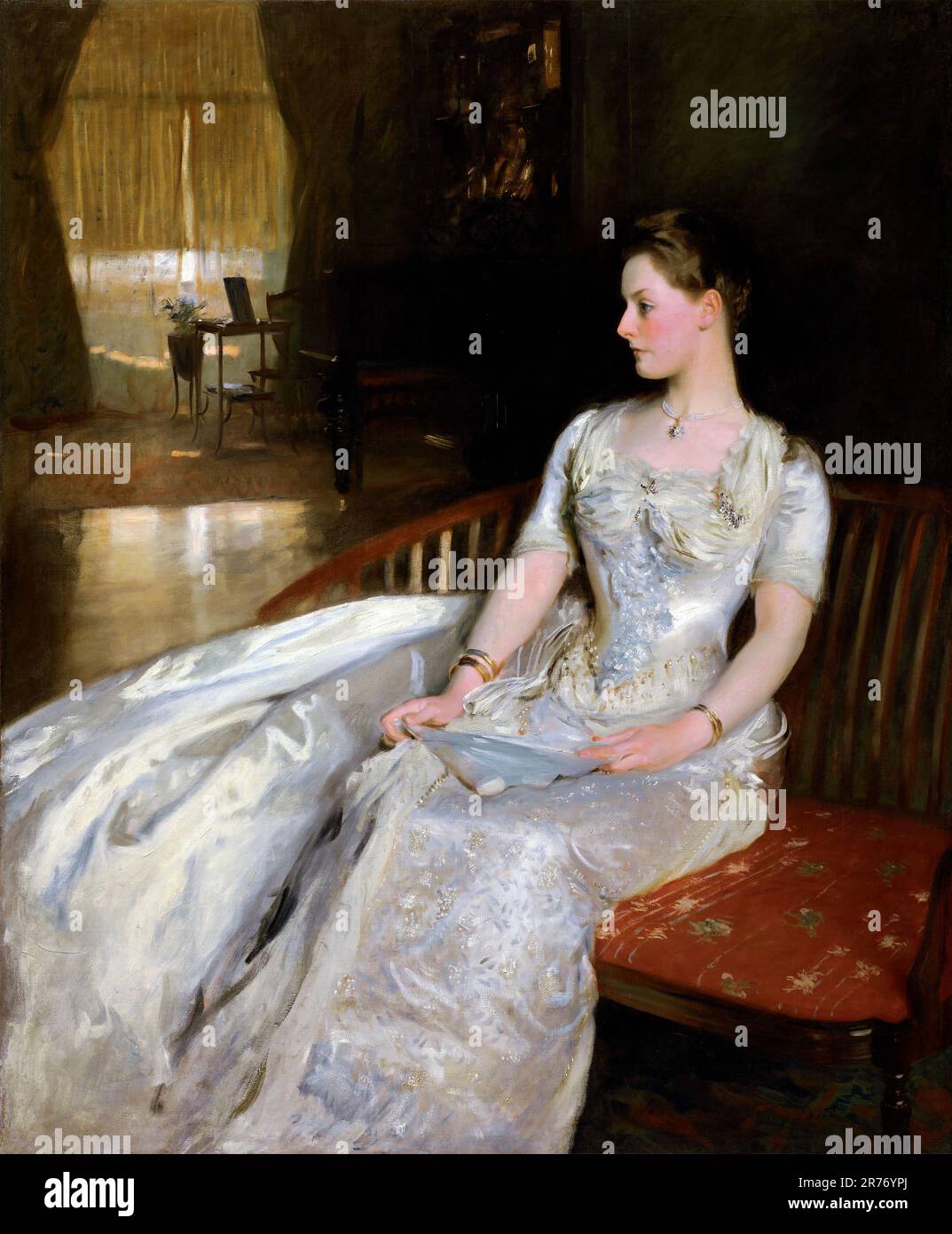 Mme Cecil Wade par John Singer Sargent (1856-1925), huile sur toile, 1886 Banque D'Images