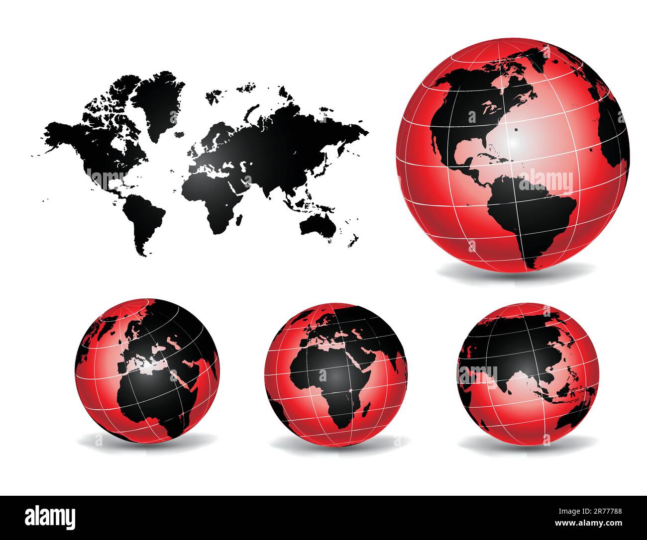 Globe du monde Illustration de Vecteur