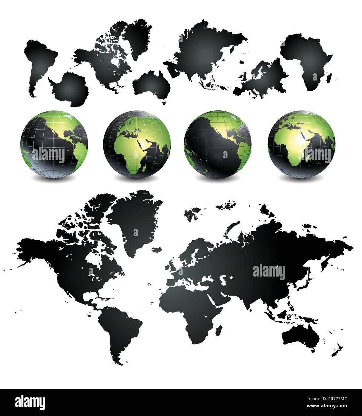 Globe du monde Illustration de Vecteur