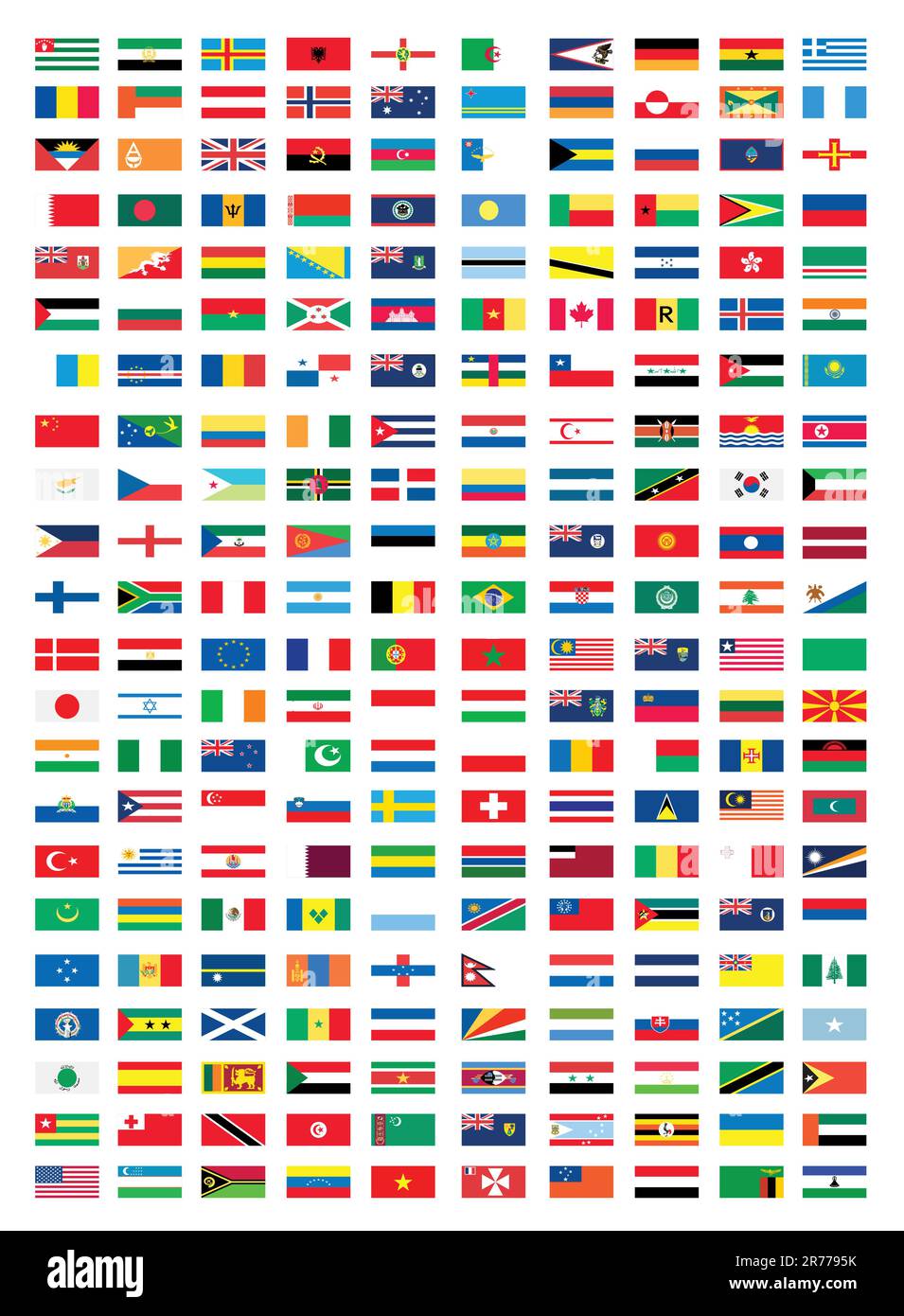 Tous les drapeaux de pays amerique Banque d'images vectorielles - Alamy