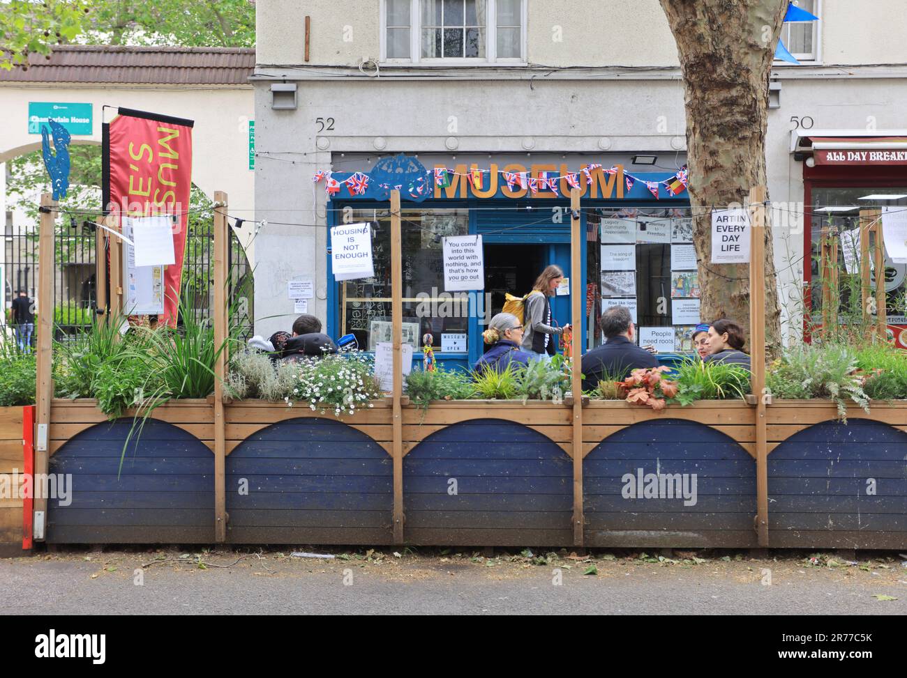 Somers Town People's Museum sur Phoenix Road, au nord de Londres, Royaume-Uni Banque D'Images