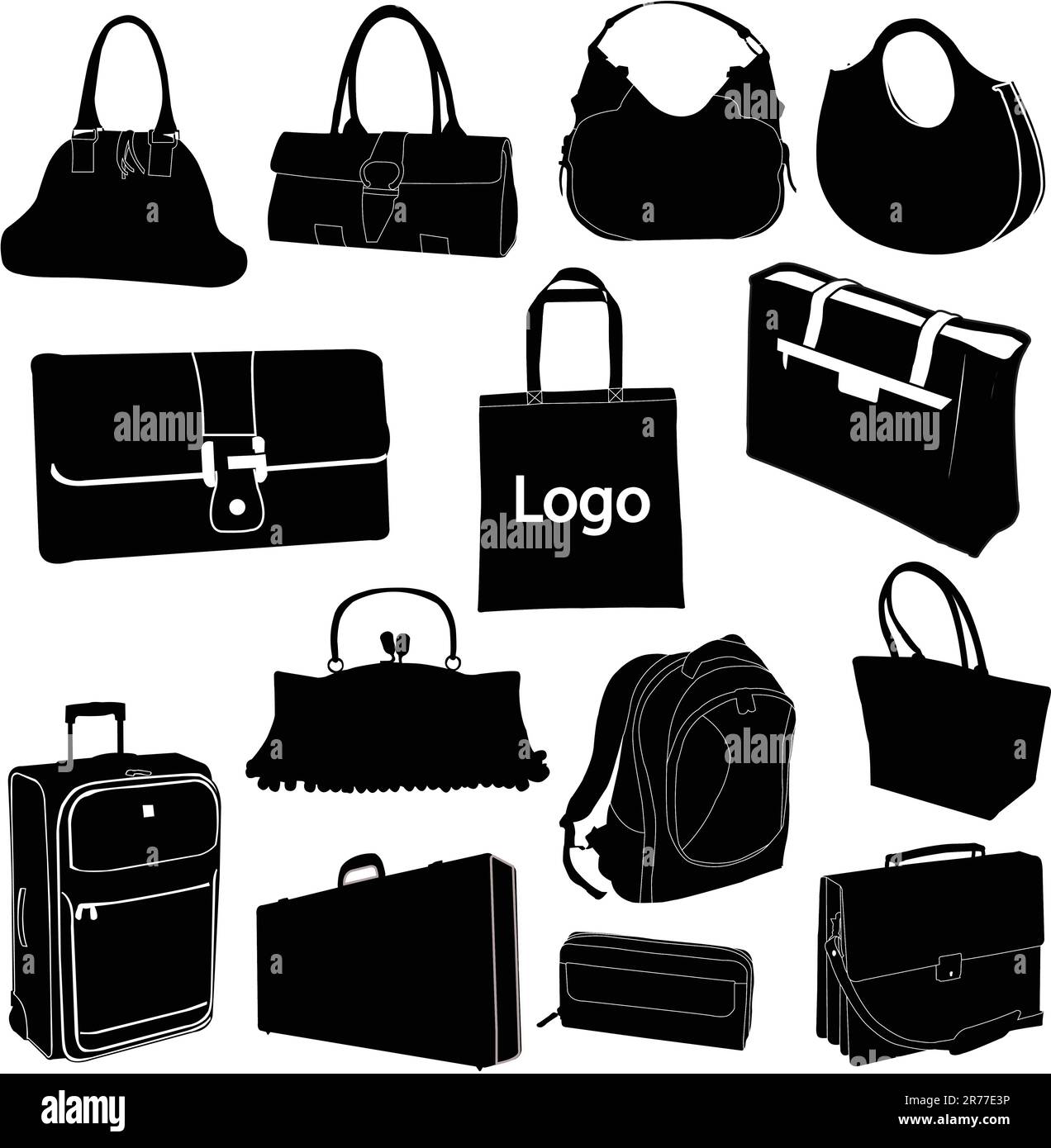 jeu de sacs différents - vecteur Illustration de Vecteur