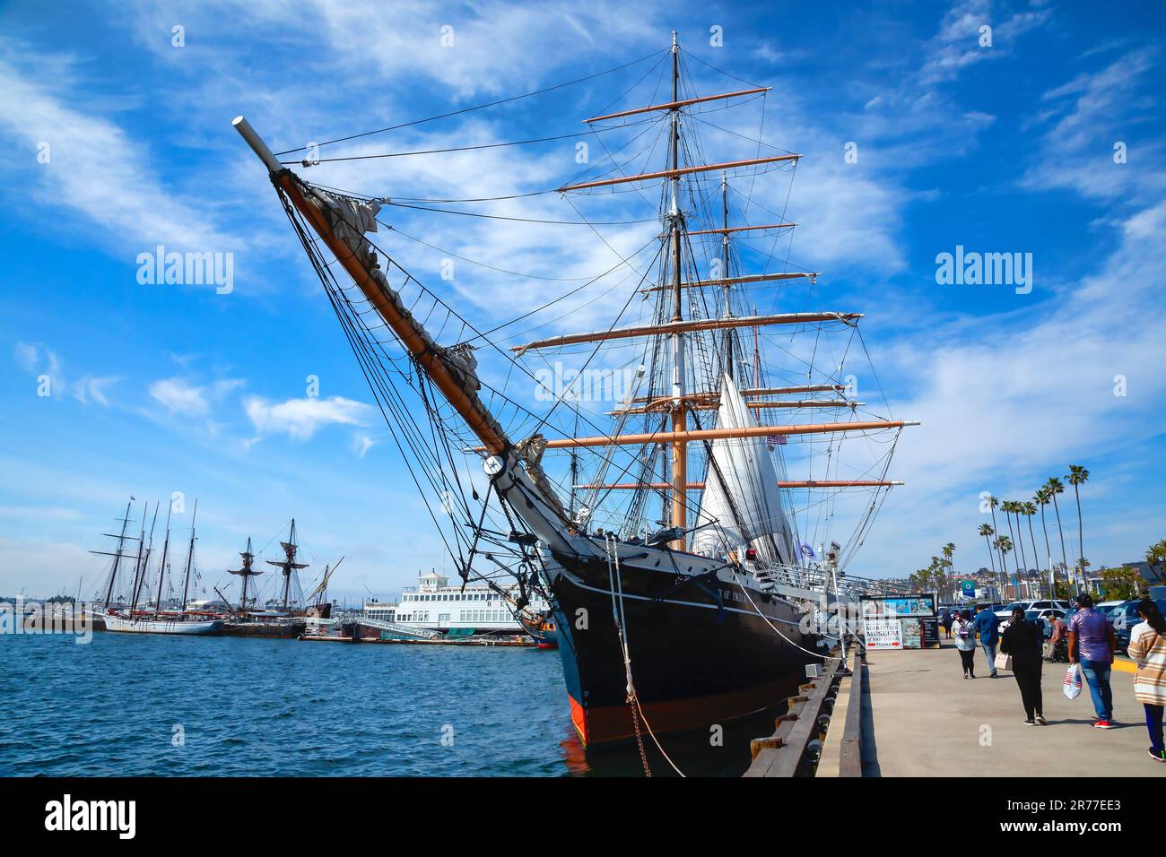 L'étoile de l'Inde a amarré à la baie de San Diego, en Californie Banque D'Images