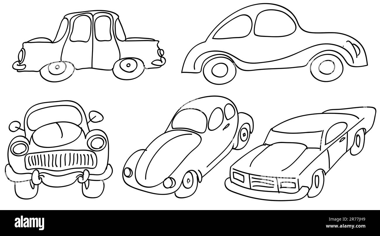 Voitures Illustration de Vecteur