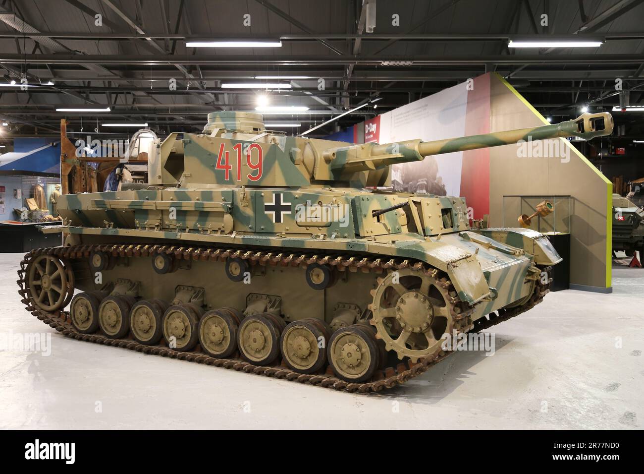 WW2 German Panzer IV Ausf D, The Tank Museum, Bovington Camp, Dorchester, Dorset, Angleterre, Grande-Bretagne, Royaume-Uni, Royaume-Uni, Europe Banque D'Images