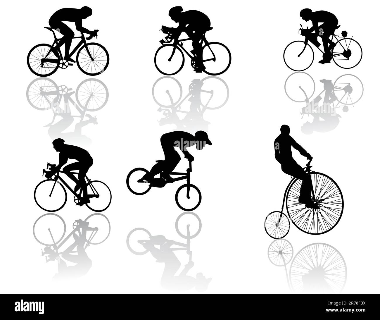 Illustration vectorielle de bicyclettes Illustration de Vecteur