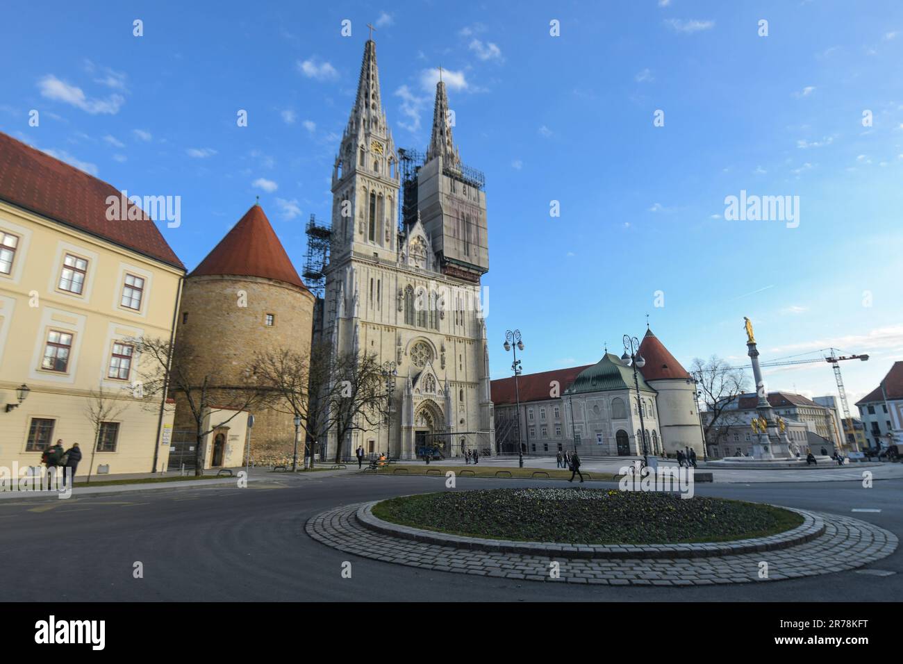 Cathédrale de Zagreb, Croatie Banque D'Images