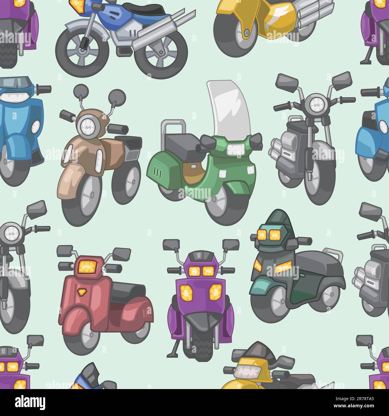 motif motos sans coutures Illustration de Vecteur