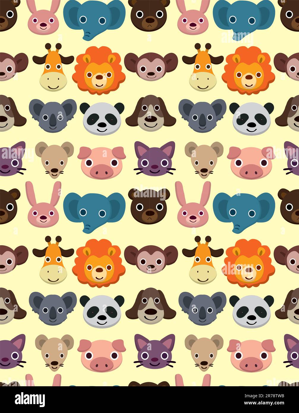 motif animal sans coutures Illustration de Vecteur