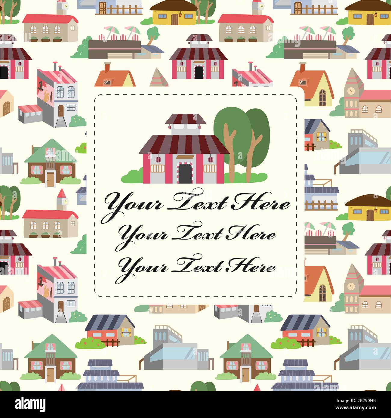 carte de la maison Illustration de Vecteur