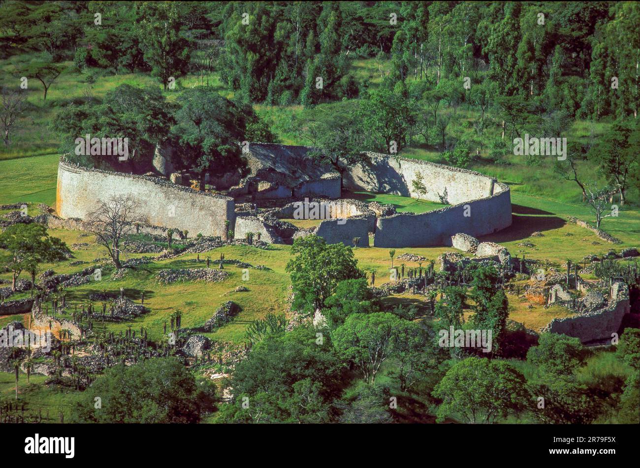 Zimbabwe, fort Victoria. Les ruines du grand Zimbabwe, la plus ancienne architecture préservée d'afrique, au sud du désert du sahara. Banque D'Images