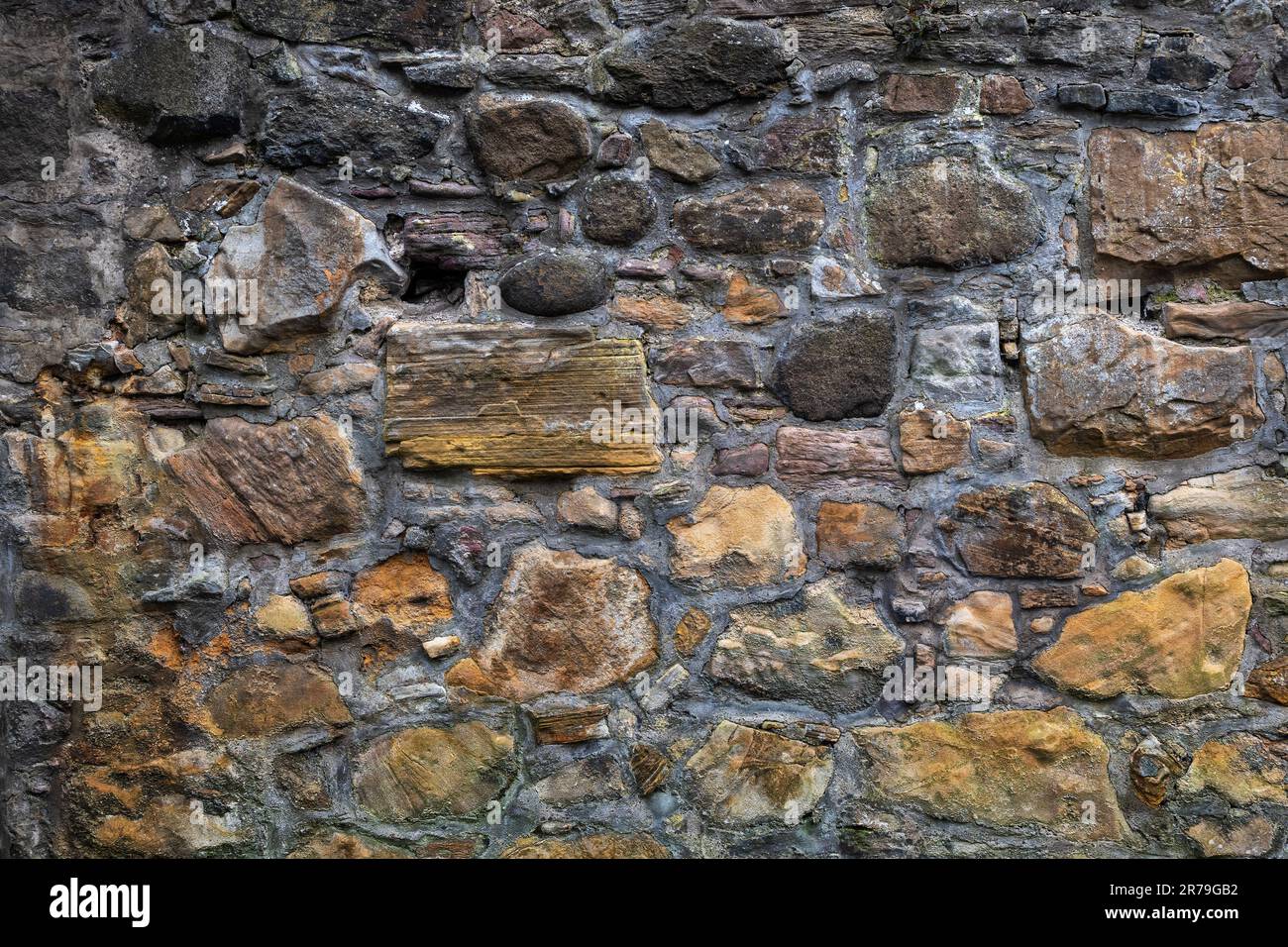 Mur d'exécution à la prison de Covenanters à Greyfriars Kirkyard à Édimbourg, en Écosse. Banque D'Images