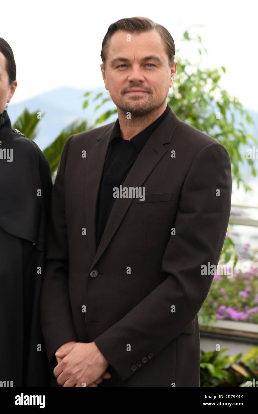 CANNES, FRANCE - 21 MAI : Leonardo DiCaprio assiste au photocall 'Killers of the Flower Moon' au festival annuel de Cannes 76th au Palais des Banque D'Images