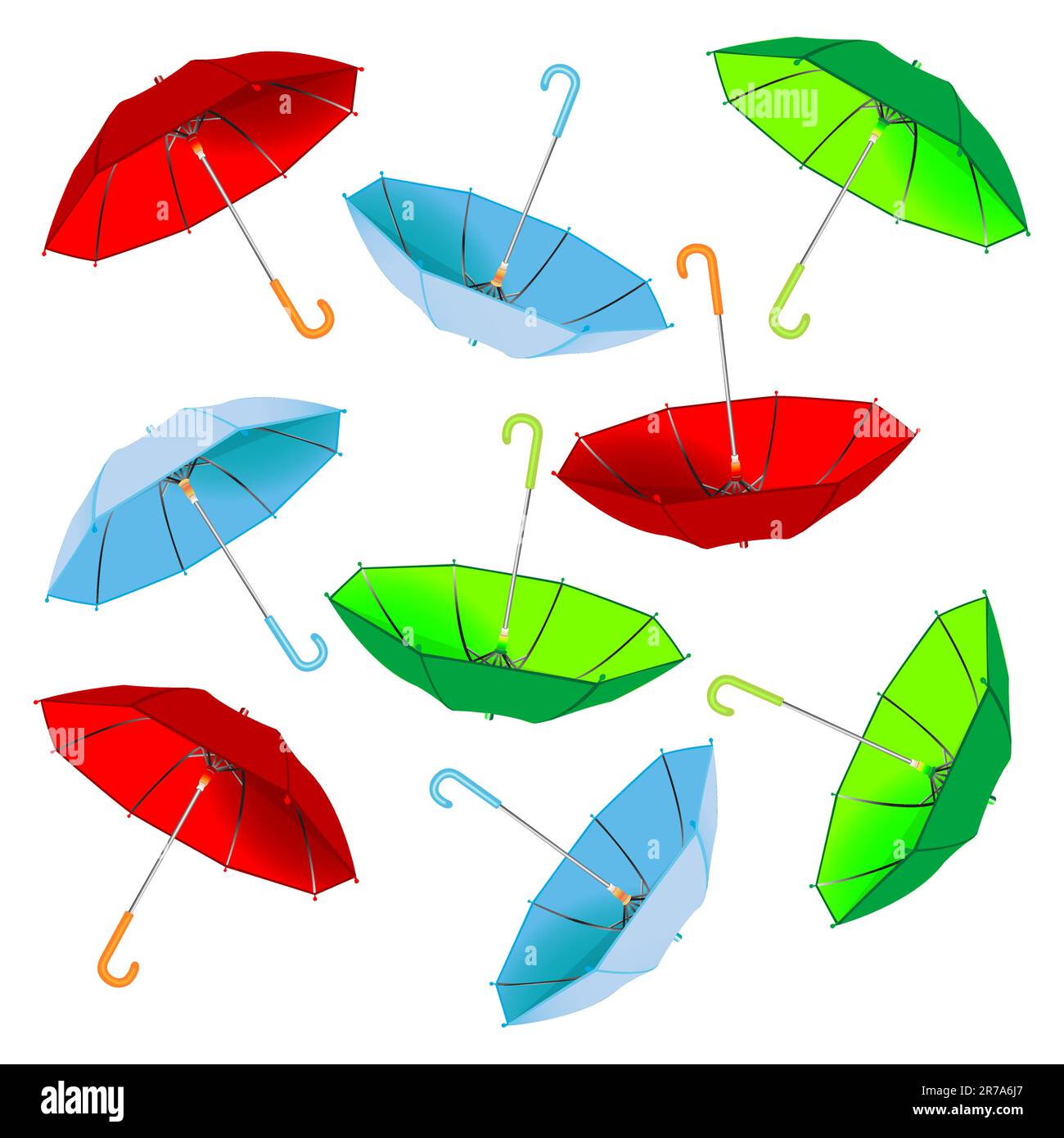 motif parapluie sur fond blanc, illustration vectorielle abstraite Illustration de Vecteur