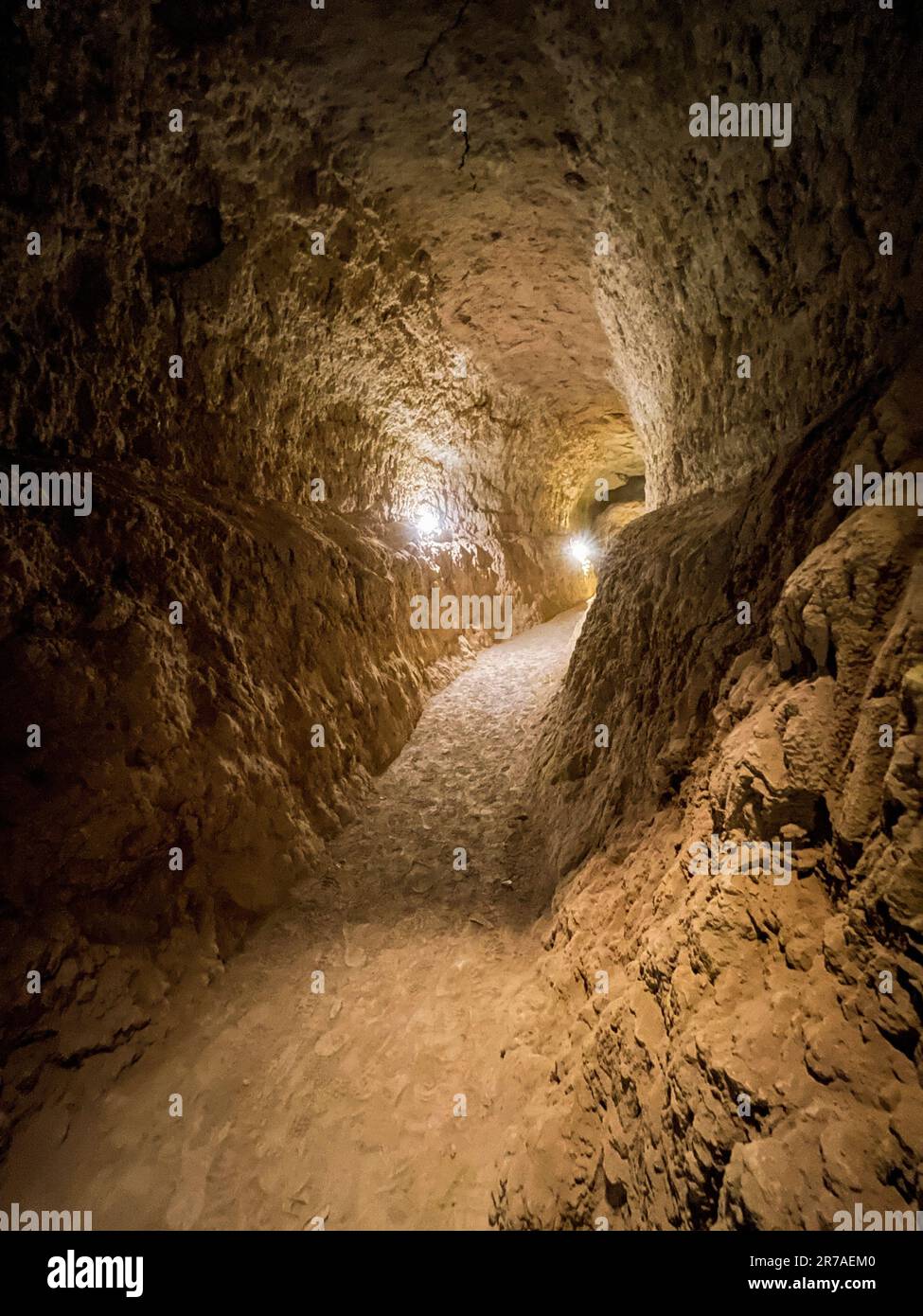 Maroc, donjons et tunnels près de Jorf Banque D'Images