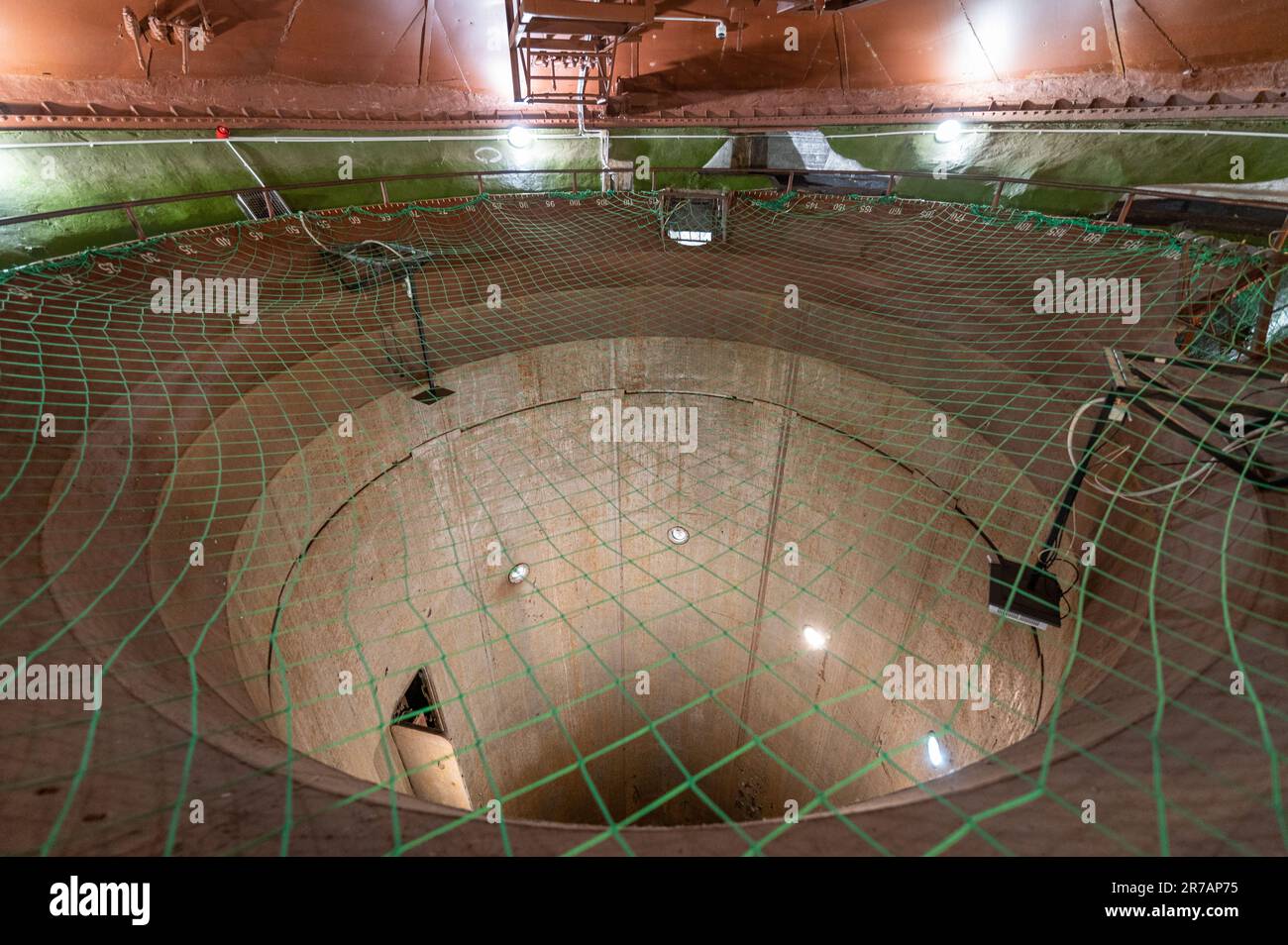 Silo de missiles nucléaires souterrains Banque D'Images