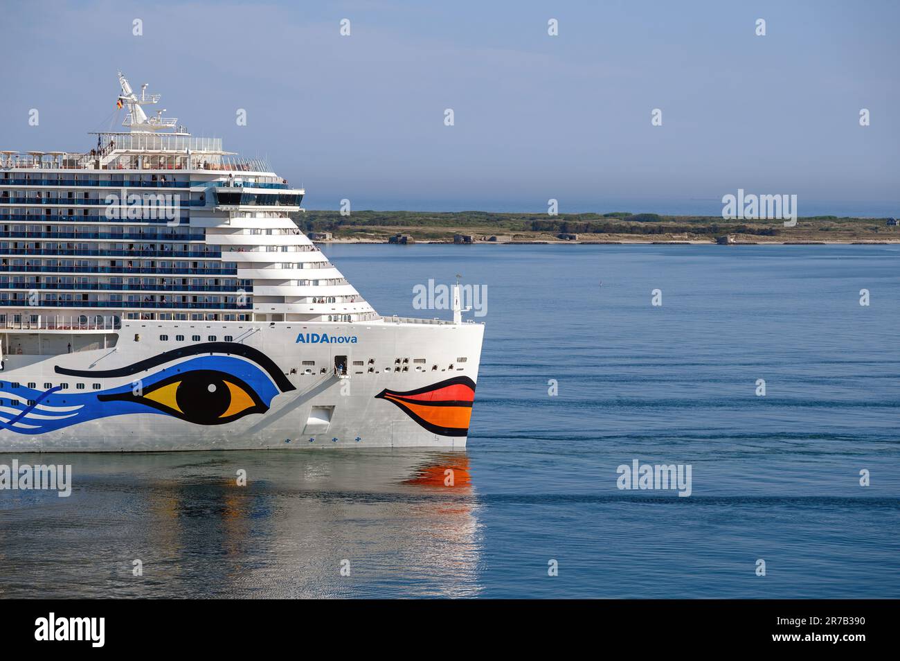 Aidanova est un navire de croisière Excel alimenté par GNL exploité par Aida Cruises, qui fait partie de Carnival Corporation. Banque D'Images