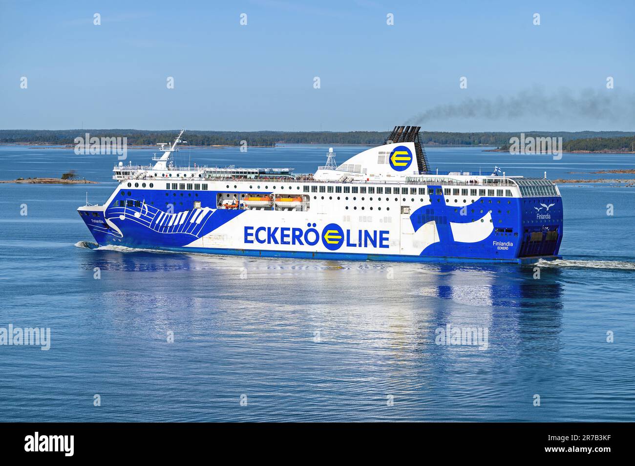 Finlandia est un ferry exploité par la société finlandaise Eckero Line sur la route entre Helsinki et Tallinn. Banque D'Images