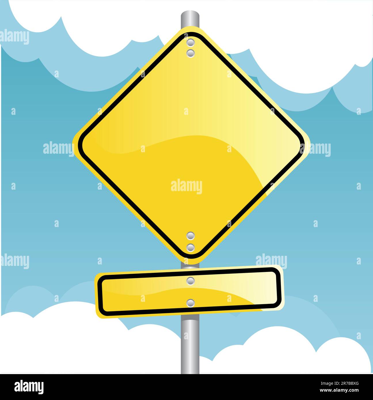 illustration vectorielle d'un panneau de signalisation Illustration de Vecteur