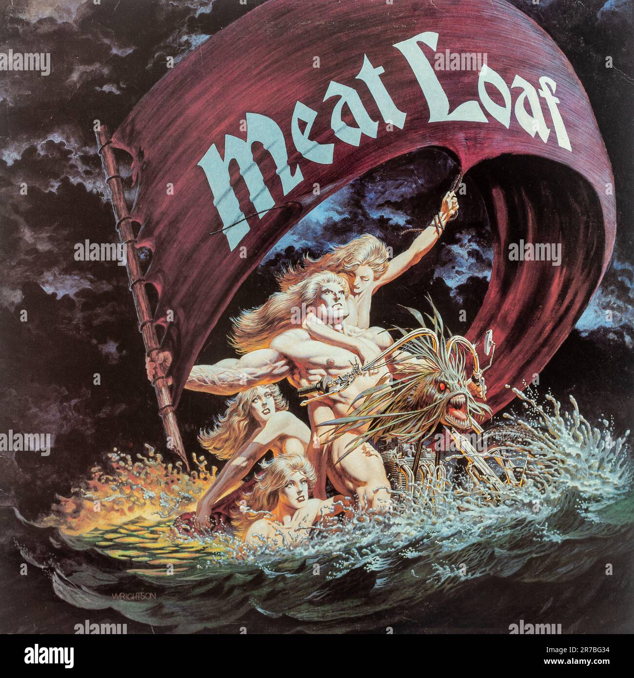 Dead Ringer album de Meat Loaf, couverture de disques en vinyle Banque D'Images