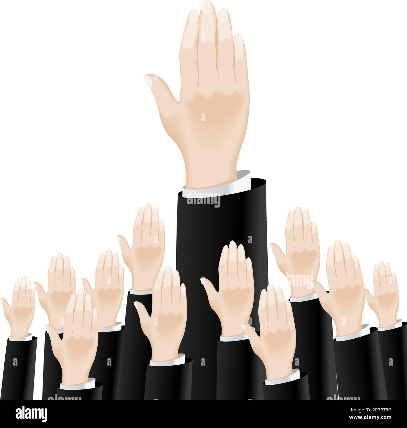 La main d'affaires. Illustration sur fond blanc pour la conception Illustration de Vecteur