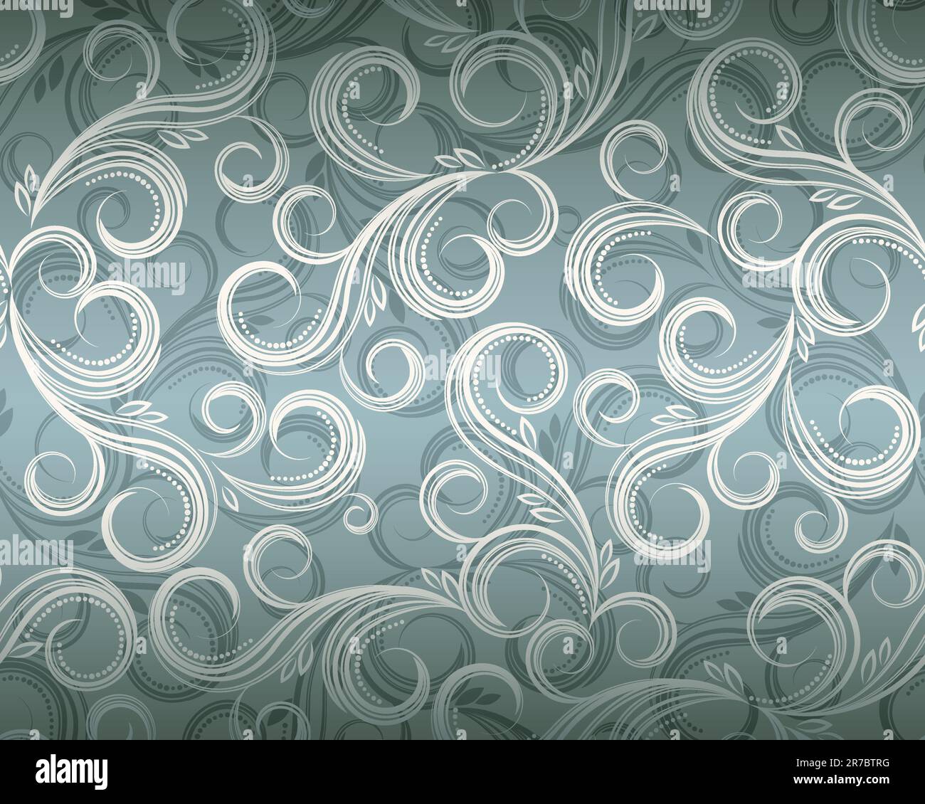 Usine de curl floral background, illustration en format eps10. Illustration de Vecteur