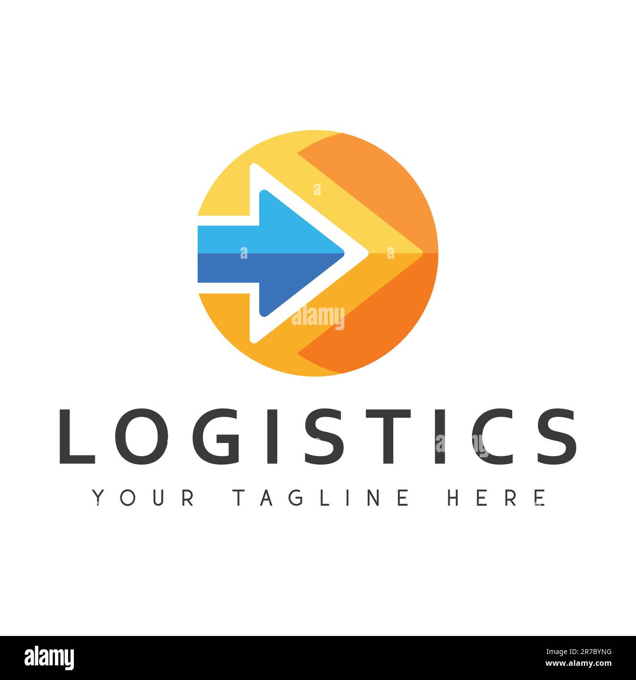 Fast Delivery Logistics logo Design logo Fast Arrow Illustration de Vecteur