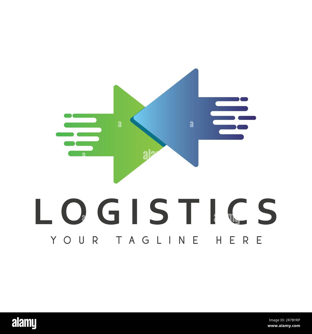 Fast Delivery Logistics logo Design logo Fast Arrow Illustration de Vecteur