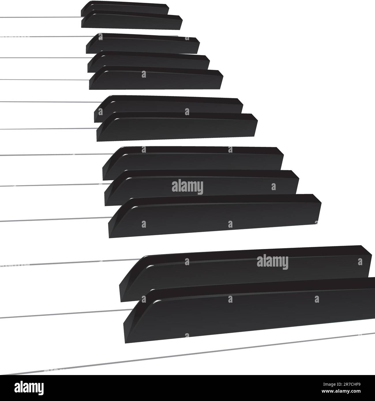 Fond de piano, touches de piano. Illustration vectorielle. Illustration de Vecteur