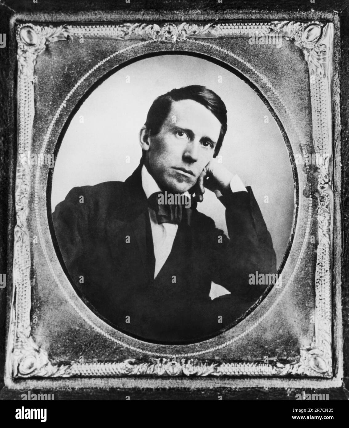 Pittsburgh, Pennsylvanie: 1859 Un portrait de daguerrotype du célèbre auteur-compositeur américain Stephen Foster. Banque D'Images