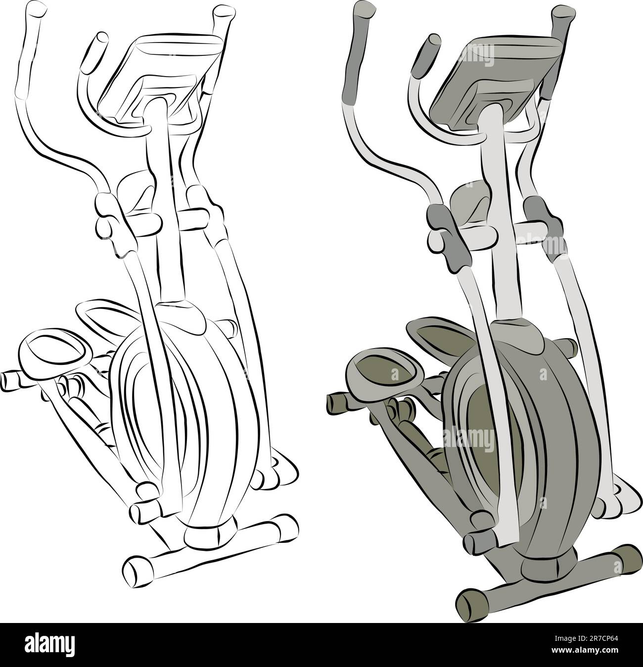 L'image d'une machine elliptique le schéma. Illustration de Vecteur