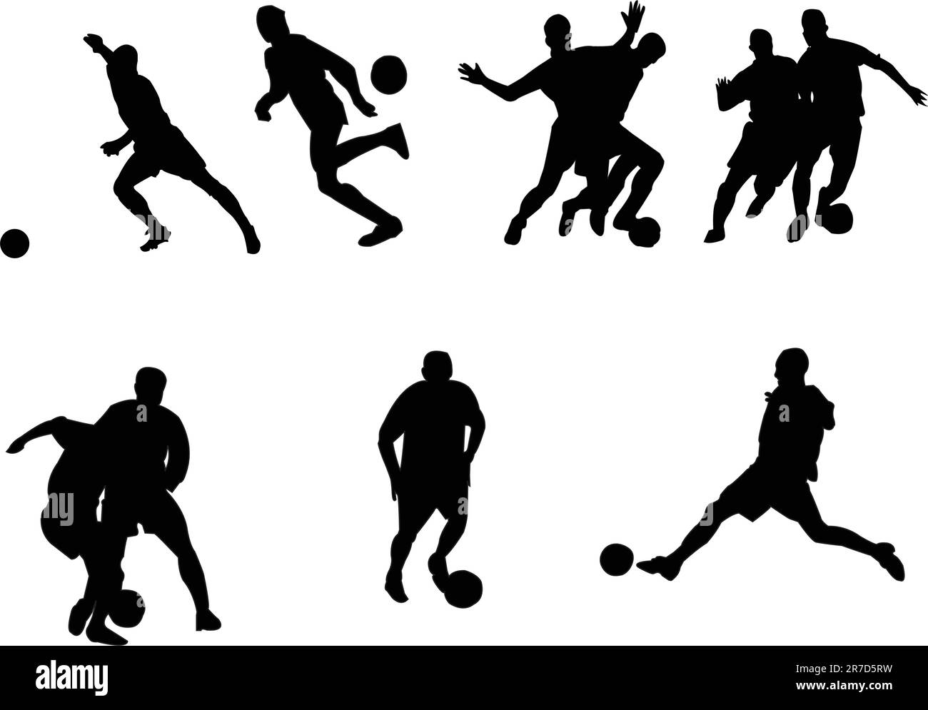 collection football - vector Illustration de Vecteur