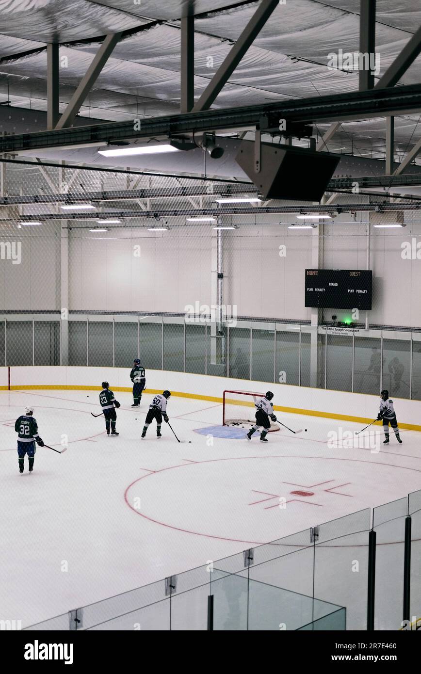 14 juin 2023. Le centre de patinage sur glace Lee Valley est lancé par Robin cousins lors d'un événement qui a vu les équipes locales et les écoles participer. Banque D'Images