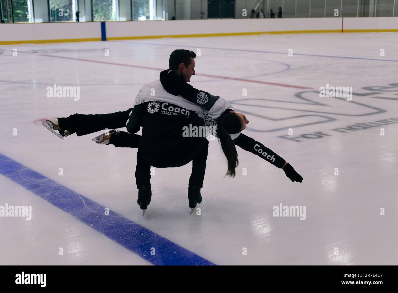14 juin 2023. Le centre de patinage sur glace Lee Valley est lancé par Robin cousins lors d'un événement qui a vu les équipes locales et les écoles participer. Banque D'Images