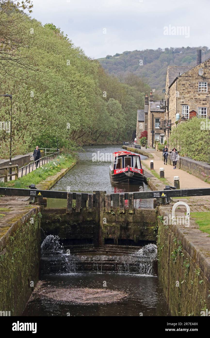 B-5520, Hebden Bridge Banque D'Images B-5520, Hebden Bridge Banque D'Images
