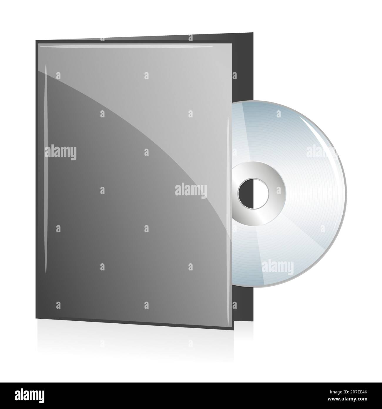 Illustration de couverture de disque sur fond blanc Illustration de Vecteur