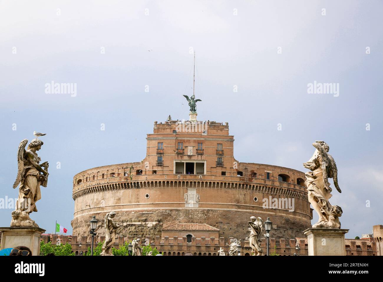 Castel Sant'Angelo, résidence papale dans la ville Vatica, Rome, Italie Banque D'Images