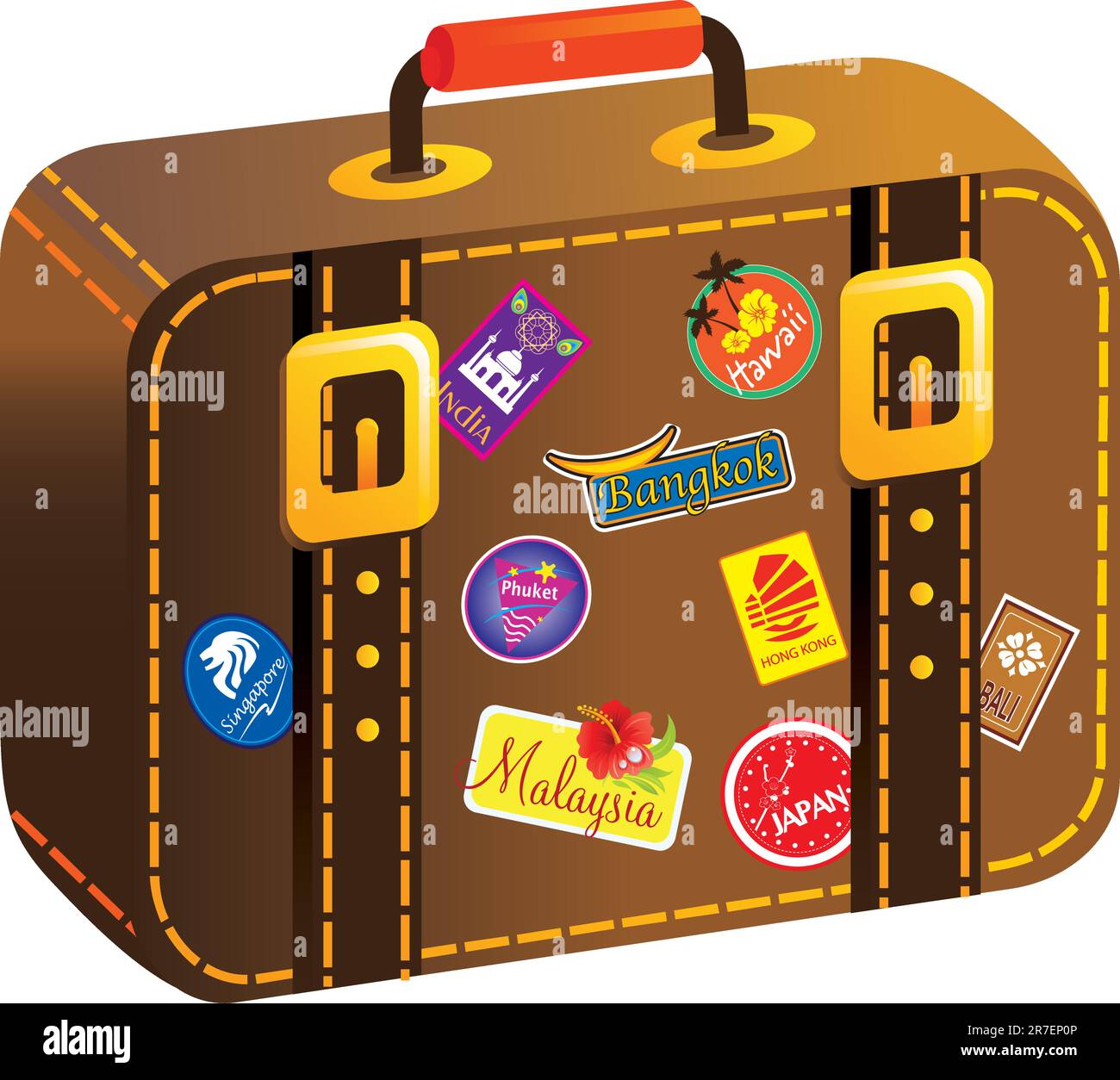 Illustration du vecteur de stock : vecteur de valise de voyageur Illustration de Vecteur