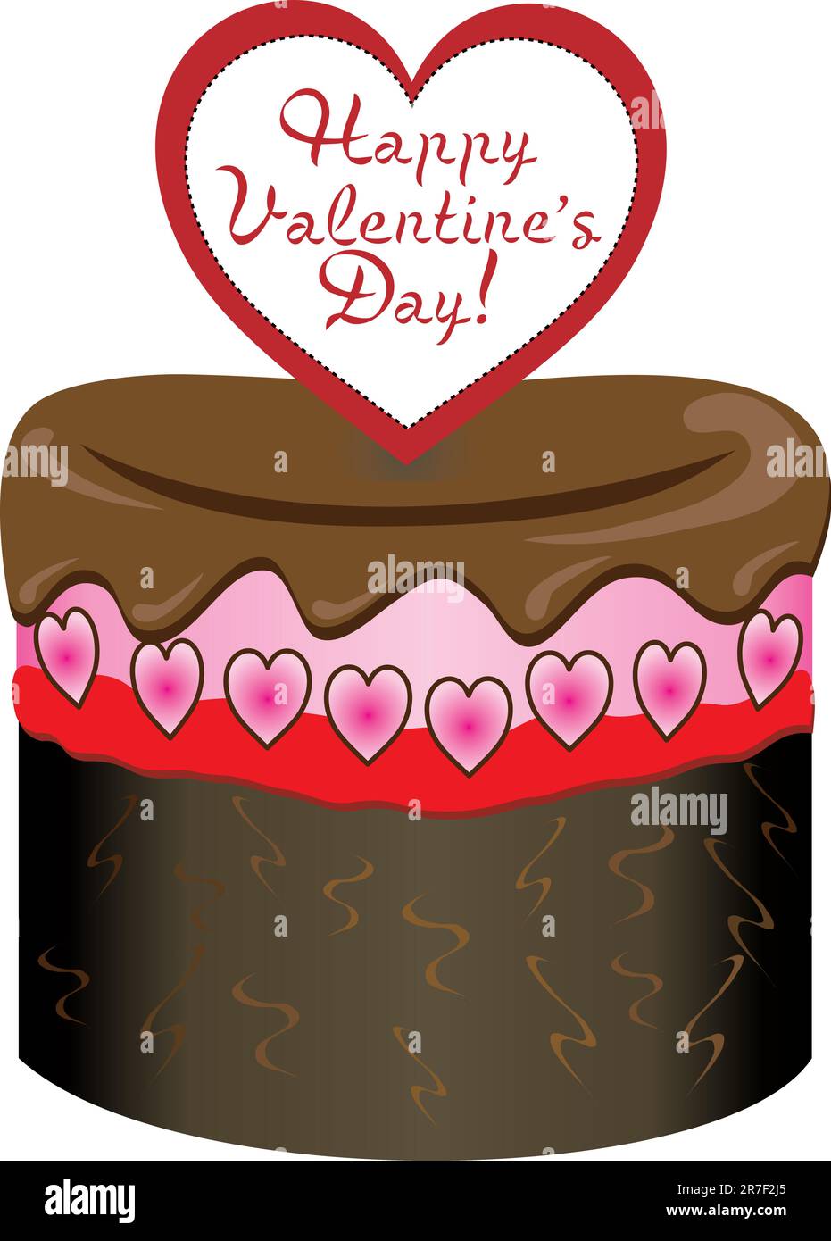 Vector Illustration de six différents bonbons Saint-valentin. Illustration de Vecteur